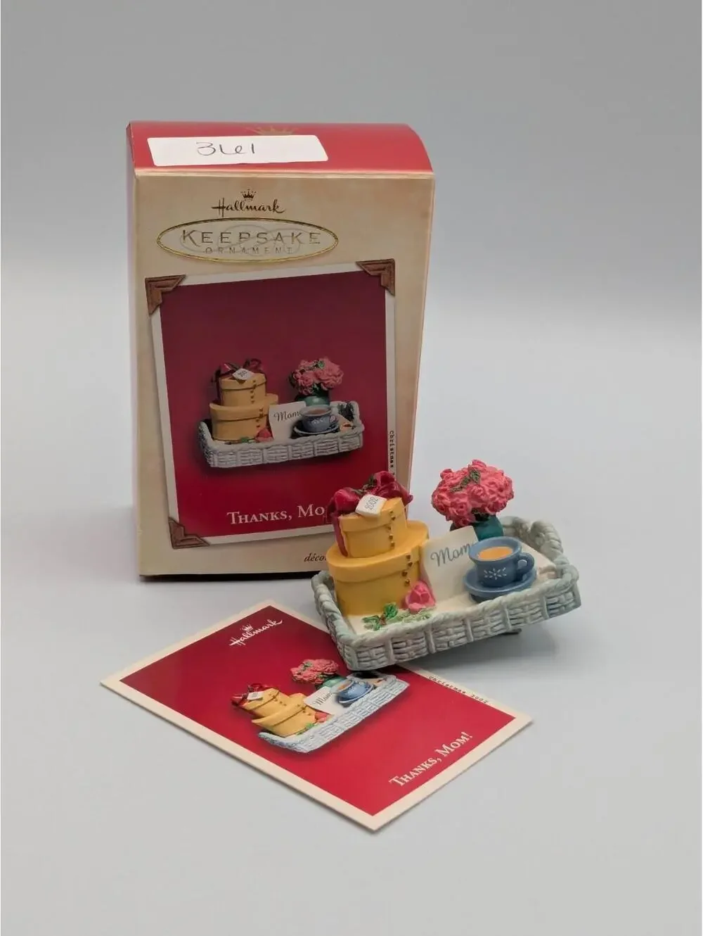 Hallmark Keepsake Thanks, Mom! 2002 with Christmas Memory Card Vintage Ornament